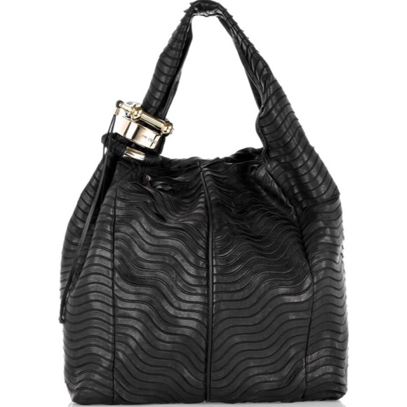 Jimmy Choo Handbags - JIMMY CHOO Textured Leather Saba Bag